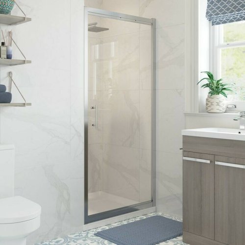 Ajax Keah 6mm Chrome 760mm Pivot Shower Door