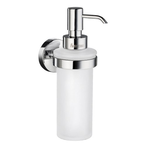 Smedbo Home Polished Chrome Holder with Glass Soap Dispenser
