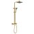 Nuie Windon Brushed Brass Thermostatic Twin Valve with Diverter