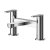 Nuie 1500 x 900mm LH B Shaped Shower Bath Set