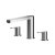 Nuie 1500 x 900mm LH B Shaped Shower Bath Set