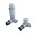 Kartell Abbotsford 1000 x 500mm White Aluminium Heated Towel Rail