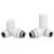 Kartell K-Rail 22mm Straight White Towel Rail 800 x 400mm