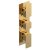 Nuie Windon Brushed Brass Square Outlet Elbow with Bracket and Handset