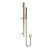 Nuie Windon Brushed Brass Thermostatic Twin Valve with Diverter