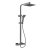 Nuie Windon Brushed Gunmetal Thermostatic Triple Valve with Diverter