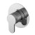 Nuie Round Chrome Water Saving Slide Rail Kit