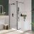 Scudo S8 900mm Black Single Wetroom Grid Panel