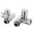 Nuie Elgin Anthracite 1080 x 550mm Curved Heated Towel Rail