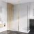 Roman Haven 8mm Select 400mm Wetroom Corner Panel Brushed Brass