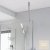 Roman Haven 8mm Select 1400mm Wetroom Corner Panel Brushed Nickel