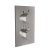 Scudo Chrome Round Extended Shower Wall Arm