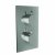 Scudo Chrome Round Extended Shower Wall Arm