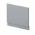 Nuie Asselby 1800 x 800mm Square Double Ended Bath