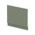 Nuie Asselby 1800 x 800mm Square Double Ended Bath