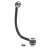 Nuie 1500 x 900mm LH B Shaped Shower Bath Set