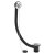 Nuie 1500 x 900mm LH B Shaped Shower Bath Set