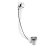Nuie 1500 x 900mm LH B Shaped Shower Bath Set