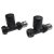 Scudo Strive Black 1000 x 400mm Towel Radiator