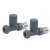 Scudo Bravo Anthracite 600 x 1430mm Horizontal Single Designer Radiator