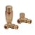 Scudo Vibe Brushed Brass 1200 x 500mm Towel Radiator