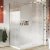 Scudo S8 Chrome 700mm Fluted Glass Wetroom Panel