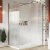 Scudo S8 Gunmetal 800mm Fluted Glass Wetroom Panel