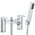 Ajax Armthorpe 1700 x 850mm LH L Shape Shower Bath with Chrome Screen