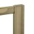 Nuie Rene 1400mm Brushed Brass Framed Single Sliding Shower Door