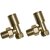 Ajax Kenwick 1200 x 600mm Brushed Brass Straight Towel Warmer