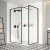 Merlyn 1200mm Black 8mm Framed Wetroom Panel