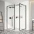 Merlyn 1200mm Black 8mm Framed Wetroom Panel
