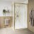 Burlington Classique 900mm Hinged Shower Door in Gold