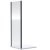 Nuie Rene 800mm Black Framed Pivot Shower Door