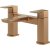 Ajax Armthorpe 1700 x 850mm RH L Shape Shower Bath with Brushed Bronze Screen