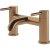 Ajax Armthorpe 1700 x 850mm RH L Shape Shower Bath with Brushed Bronze Screen
