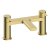 Ajax Armthorpe 1700 x 850mm RH L Shape Shower Bath with Brushed Brass Screen
