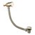 Ajax Armthorpe 1700 x 850mm RH L Shape Shower Bath with Brushed Brass Screen