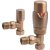 Ajax Kenwick 1200 x 600mm Brushed Bronze Straight Towel Warmer