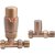 Ajax Kenwick 1200 x 600mm Brushed Bronze Straight Towel Warmer