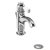 Burlington Corner 600mm 1 Tap Hole Cloakroom Basin and Bottle Trap