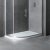 Volente 1000 x 700mm Chrome 6mm Offset Quadrant Shower Enclosure