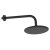 Scudo Concealed One Outlet Shower Valve with Matt Black Plate