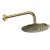 Scudo Concealed Two Outlet Shower Valve with Brushed Brass Plate