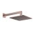 Scudo Concealed One Outlet Shower Valve with Brushed Bronze Plate
