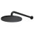 Scudo Concealed One Outlet Shower Valve with Matt Black Plate