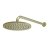 Scudo Concealed Two Outlet Shower Valve with Brushed Brass Plate