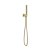 Scudo Concealed Two Outlet Shower Valve with Brushed Brass Plate