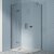 Scudo Dawn Athena 800mm Chrome Hinged Inline Shower Door