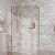 Scudo Dawn Athena 1200mm Brushed Brass Hinged Inline Shower Door